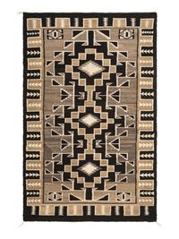 Navajo Two Grey Hills Double Saddle Weaving / Rug