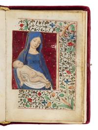 CIRCLE OF THE MASTER OF THE VIENNA ROMAN DE LA ROSE (JEAN HORTART) (Lyon, active 1412–1463) with a follower of the MASTER OF GUILLAUME LAMBERT (Lyon, active c. 1475–1500) Book of Hours (fragment), in Latin, illuminated manuscript on parchment [France, Lyon, c. 1450–1460 and 1480–1490]