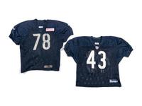 A Group of Chicago Bears Practice Worn Uniforms Jersey and Pants – Numbers 43 and 78