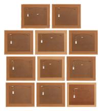A Set of Ten Topographical Engravings in Giltwood Frames