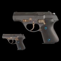 *Norton DP-75 Experimental Pistol in Custom Case with Miniature by Raymond Hutchens