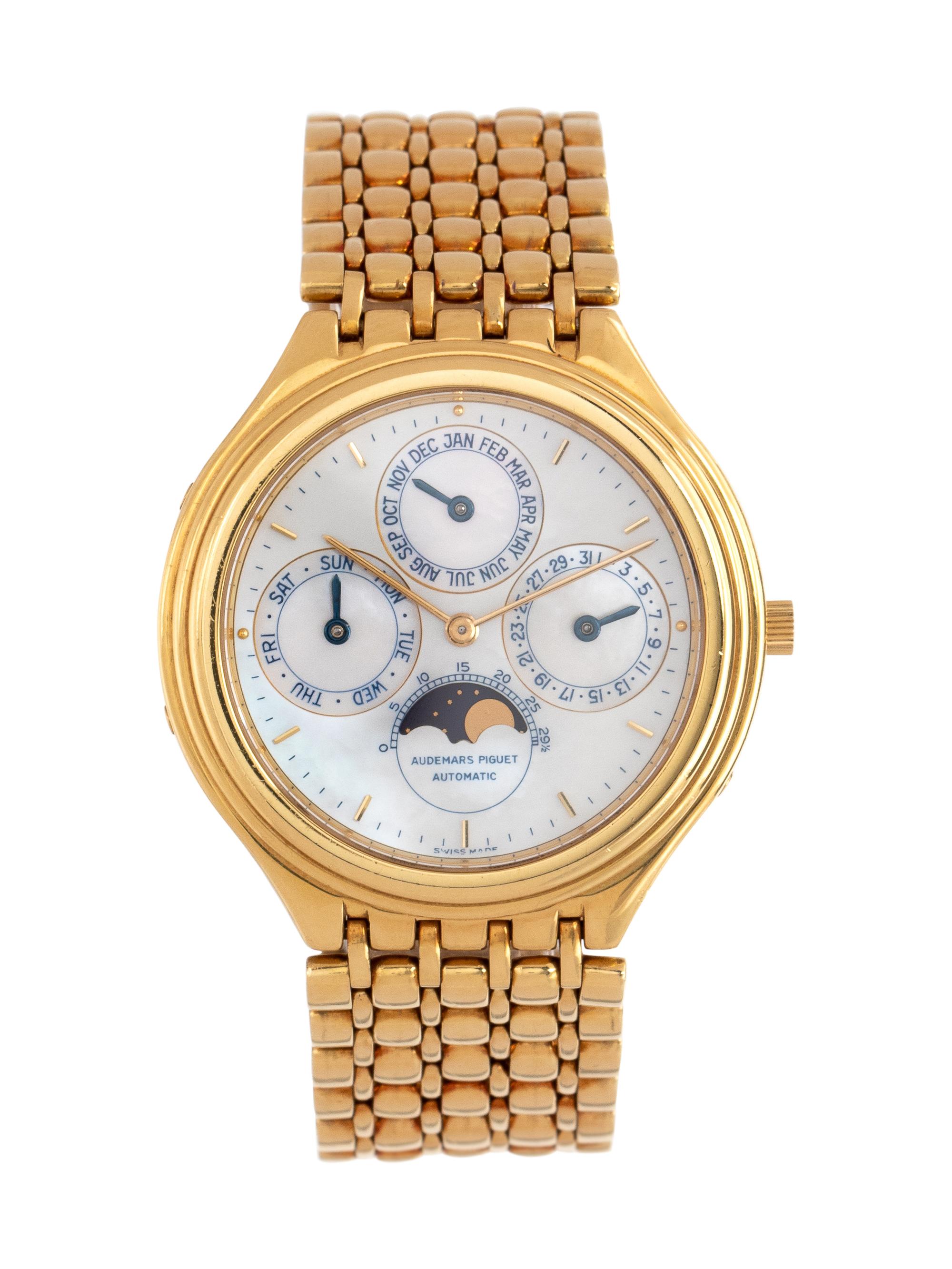 Audemars Piguet, 18K Yellow Gold 'Quantieme Perpetual Calendar' Wristwatch