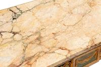 An Italian Neoclassical Painted and Parcel Gilt Console Table