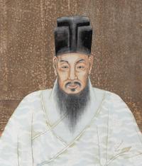 A Chinese Ink and Color Portrait