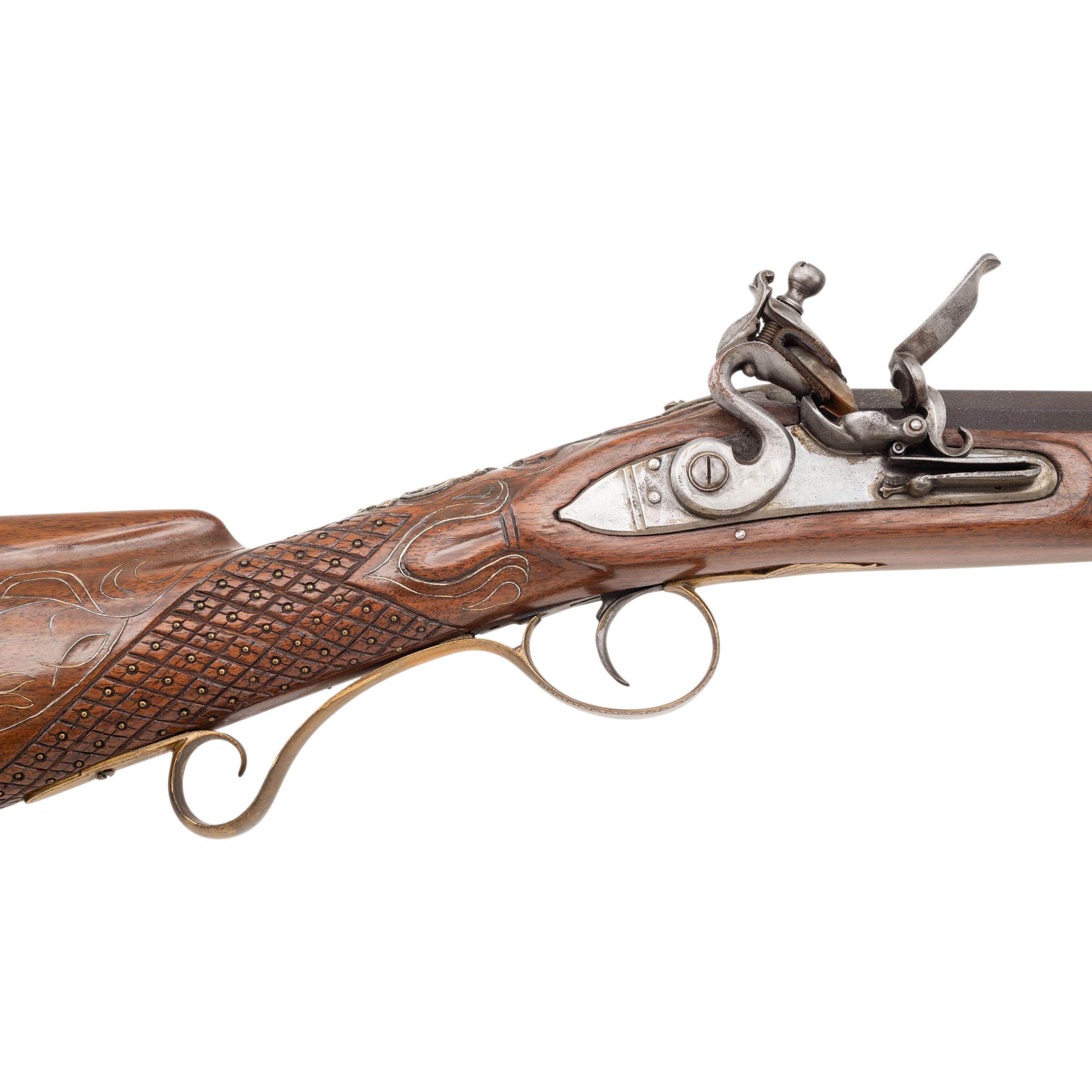 Contemporary Flintlock Fowler in the Style of Durs Egg