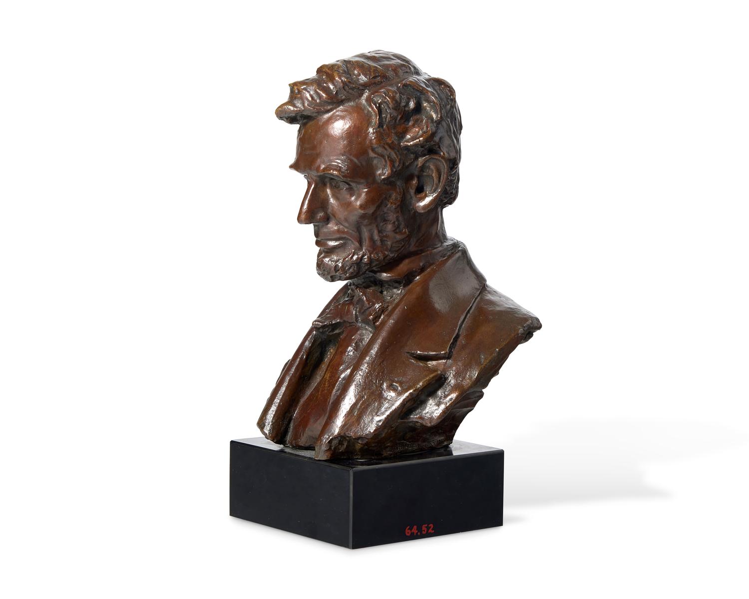 After Daniel Chester French (1850-1931), A Bronze Portrait Bust of Abraham Lincoln