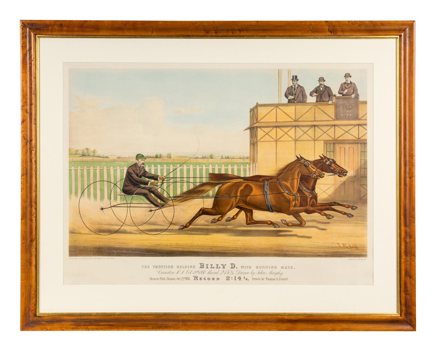 [HORSE RACING SCENES] -- CURRIER and IVES, publishers -- After John Cameron, J. McAuliffe, or Louis Maurer
