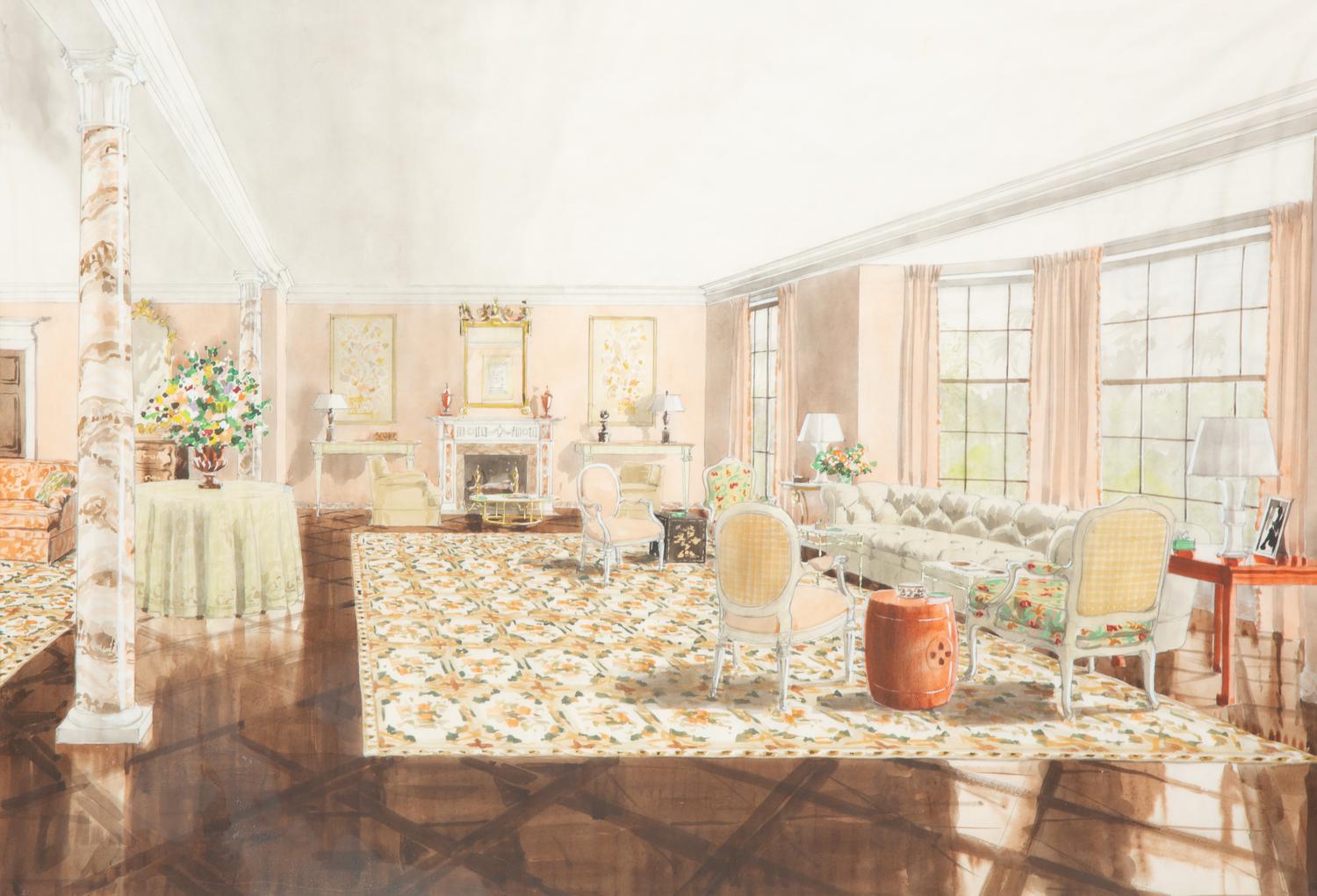 Residence of Mrs. Wm J. Reid (Issy) Studies (a group of four works)