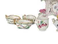 A Group of Rare Herend Porcelain Tea Service Items