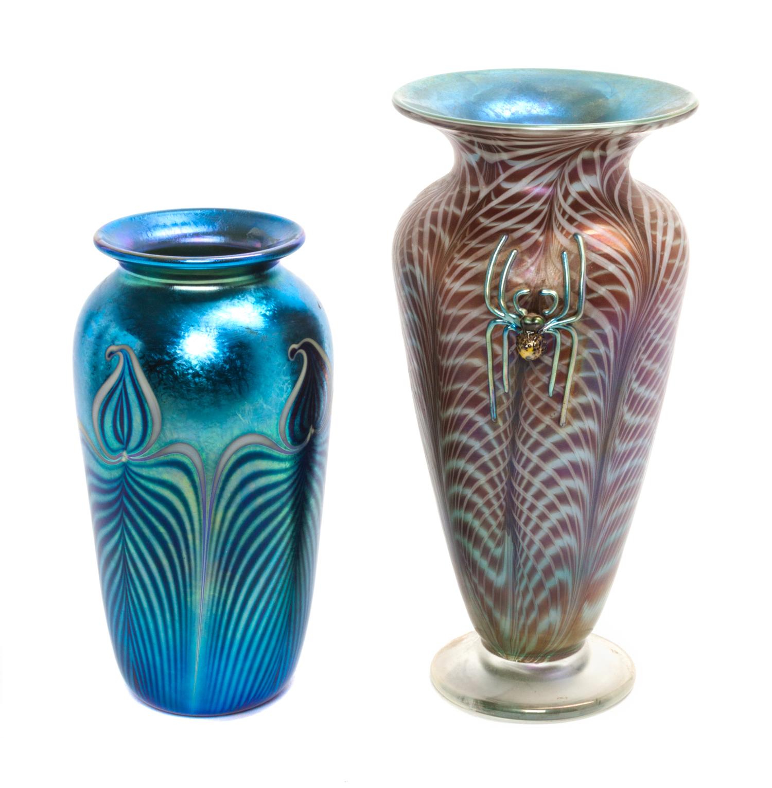 A Studio Glass Vase Height of first 8 1/2 inches. — Vandermark