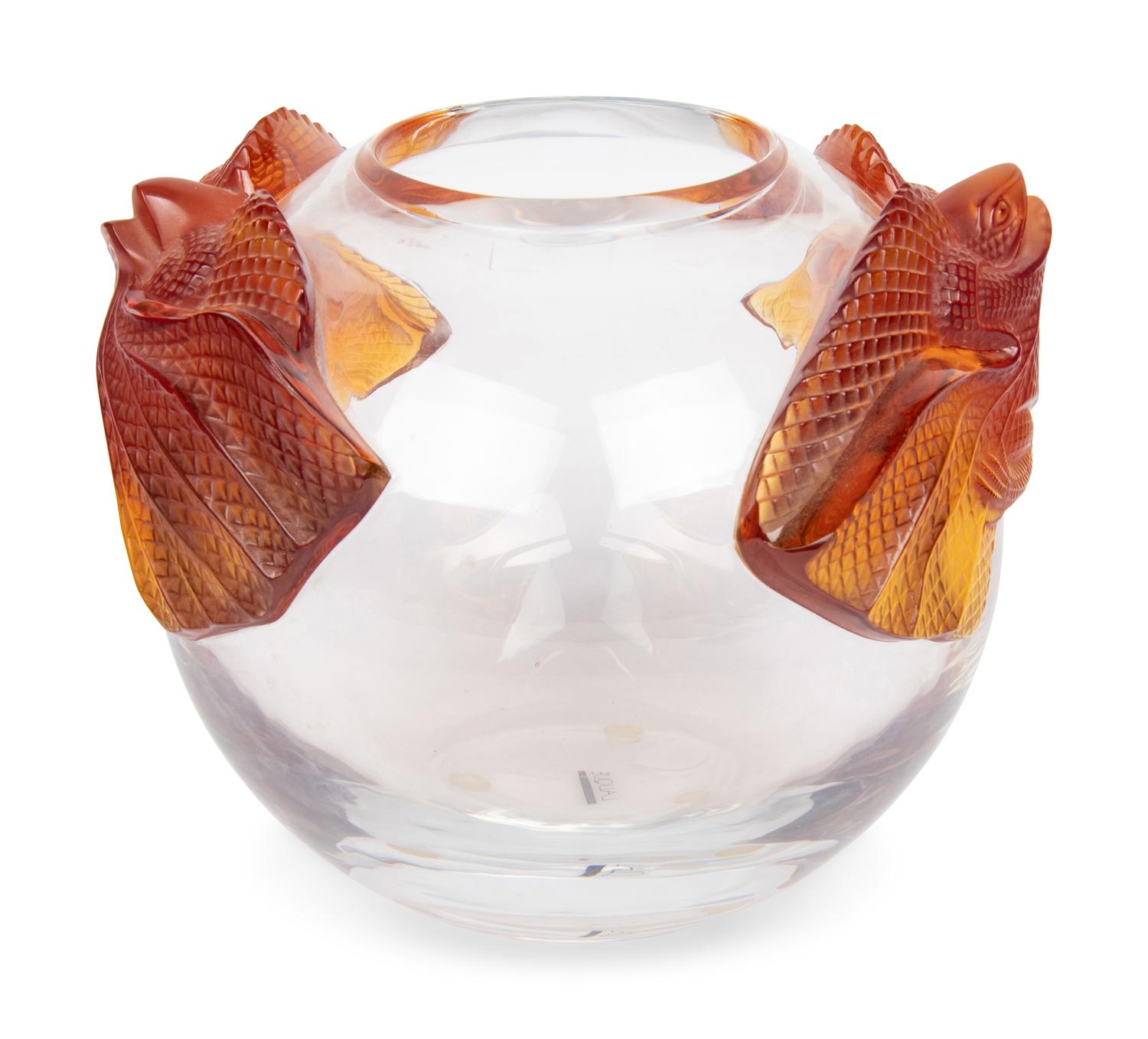 A Lalique Erimaki Vase