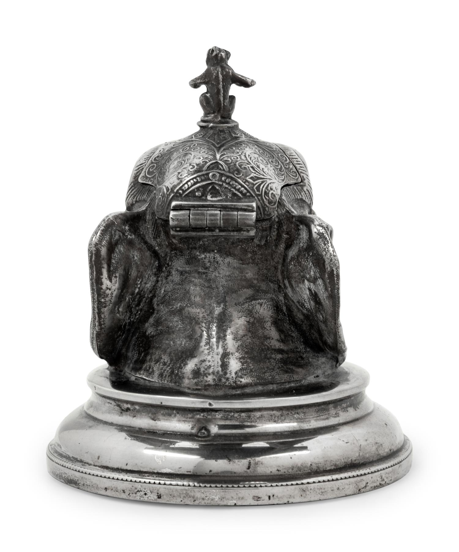 An English Silver-Plate Zoomorphic Ink Well