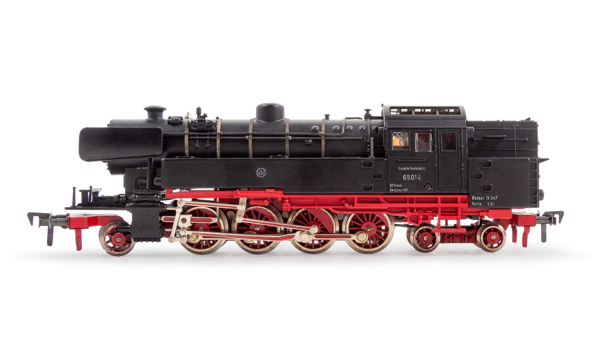 A Group of Polychrome Model Trains