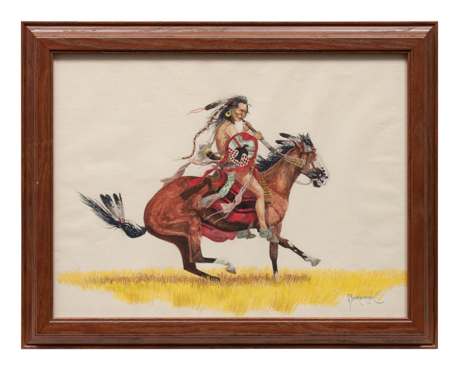 Indian Warrior on Horseback