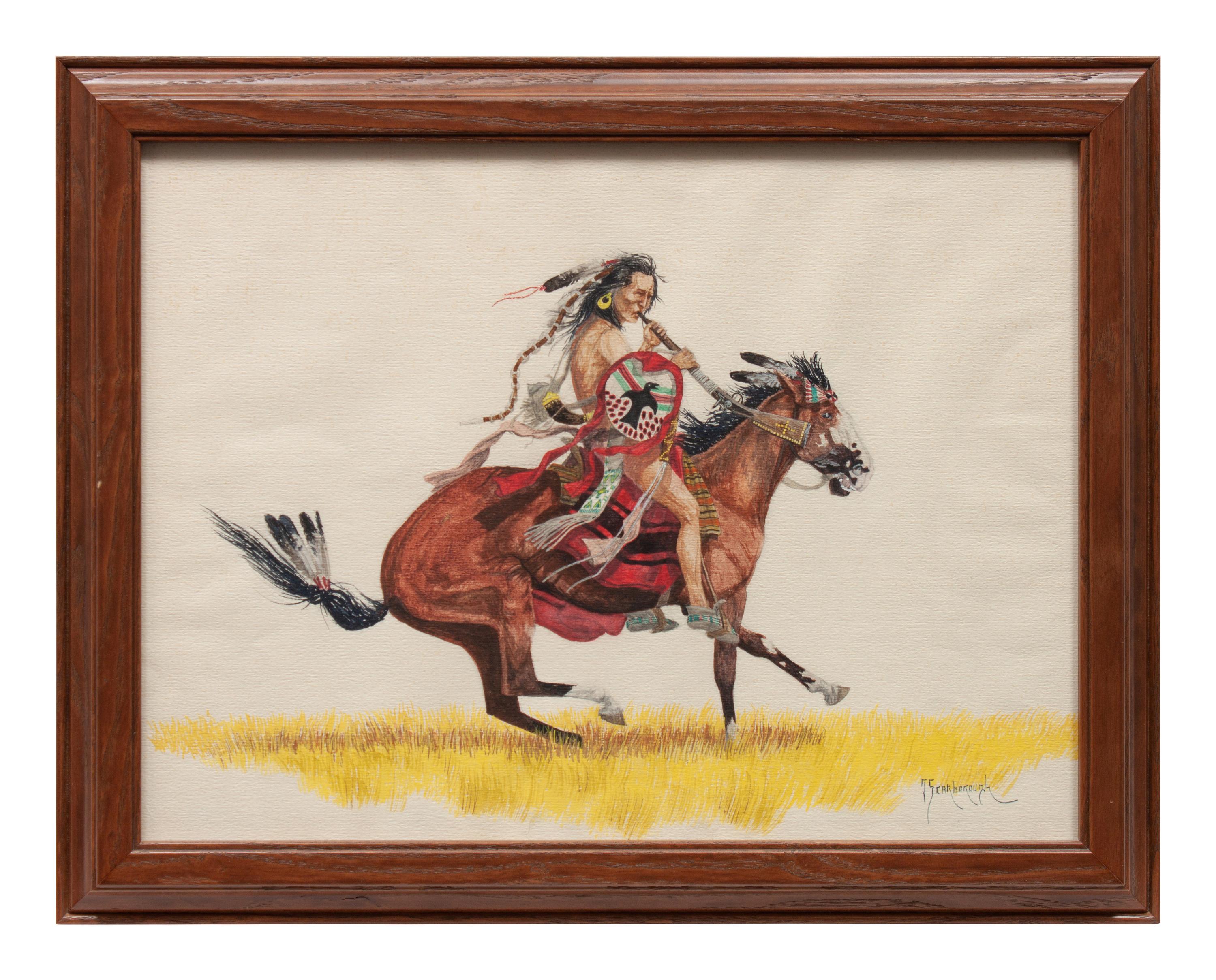 Indian Warrior on Horseback
