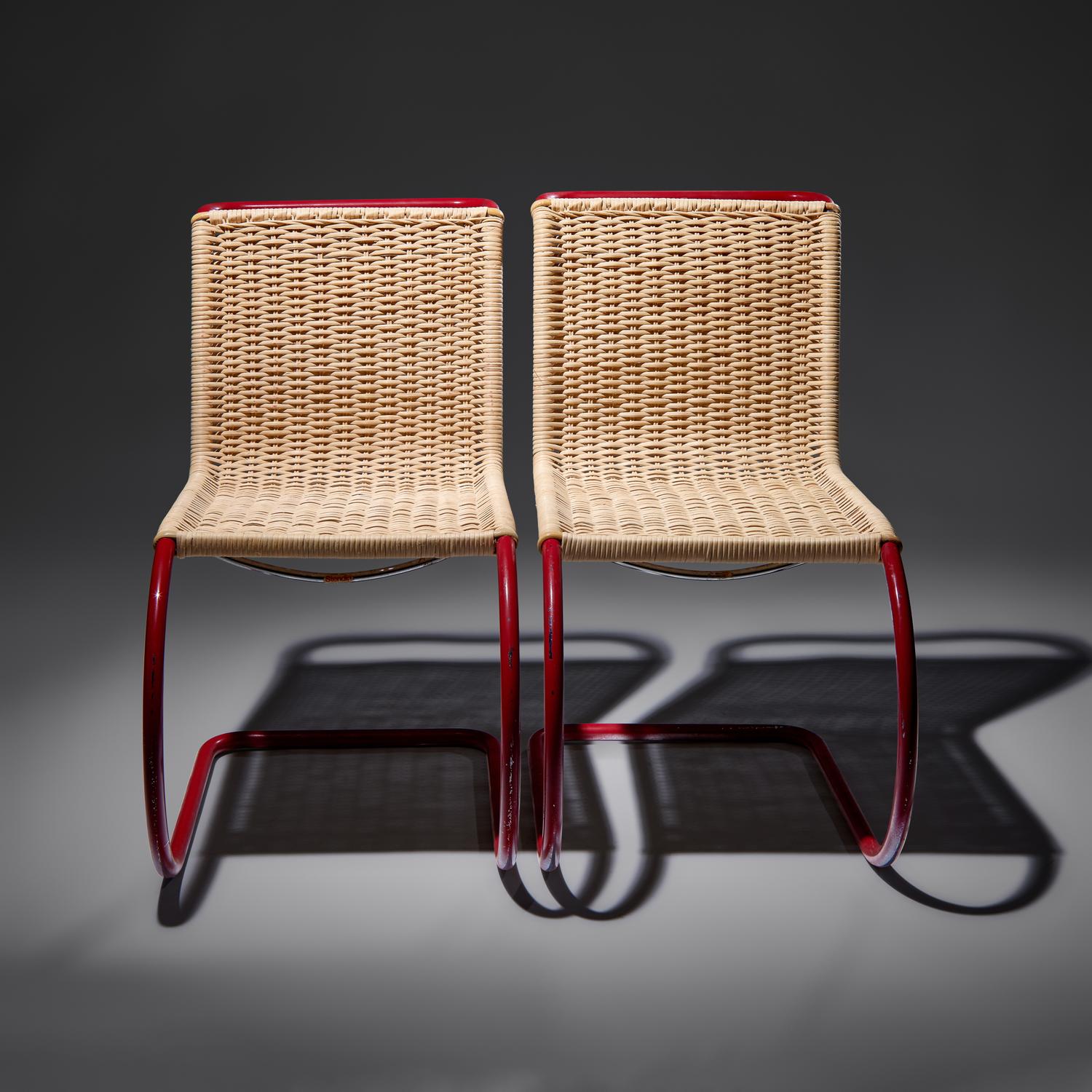 Pair of MR 10 Chairs, designed 1927 for Thonet, Germany