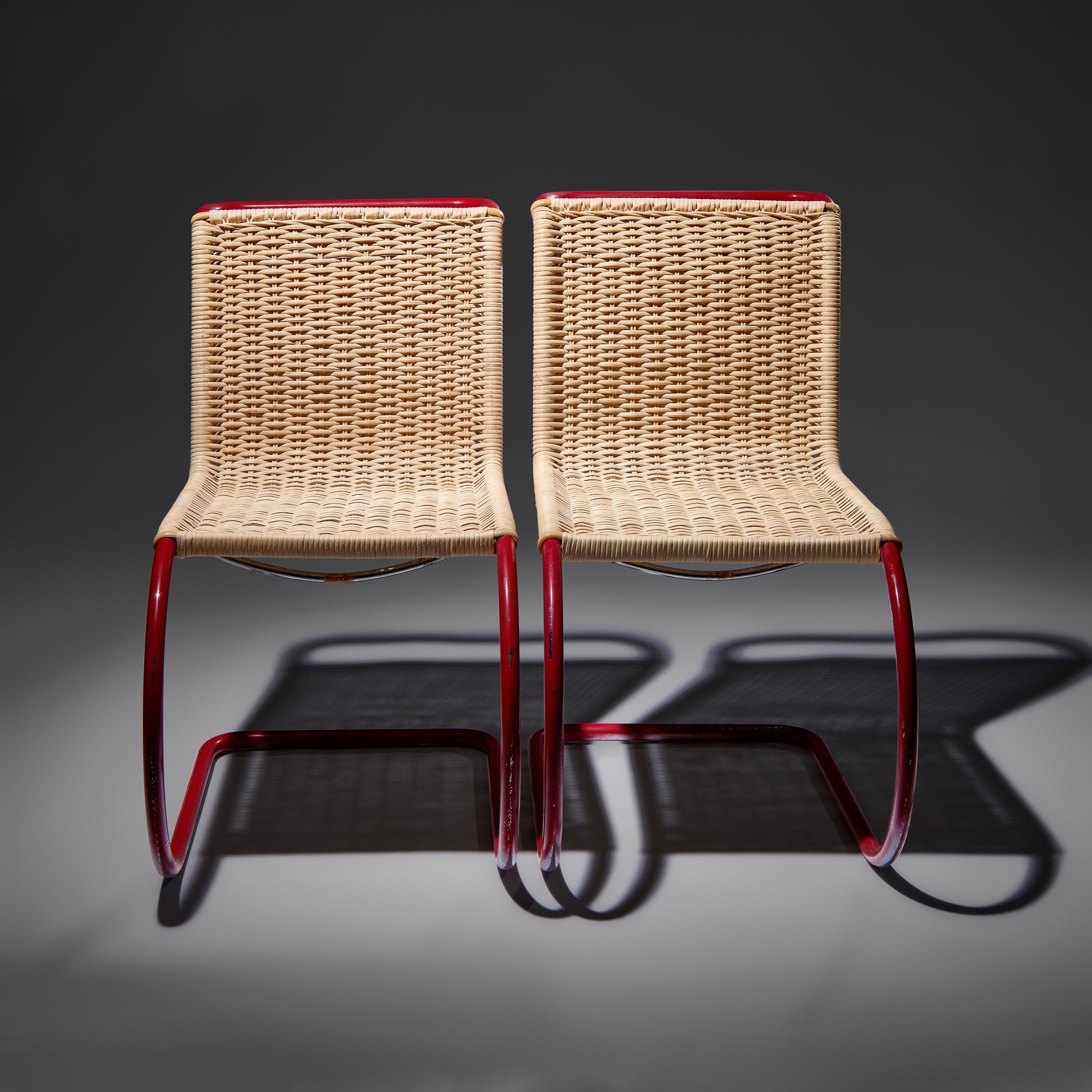 Pair of MR 10 Chairs, designed 1927 for Thonet, Germany
