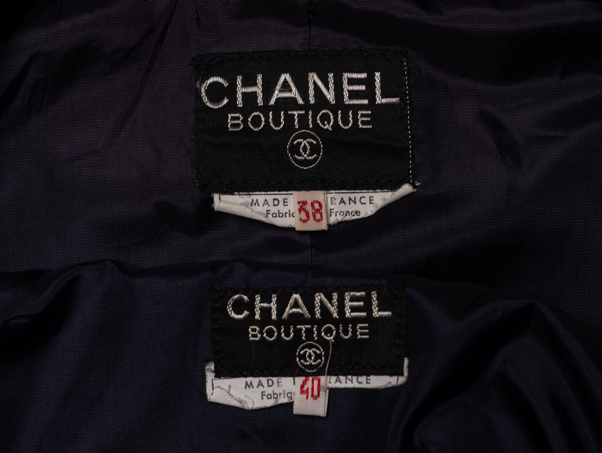 Chanel, Leather Skirt Suit