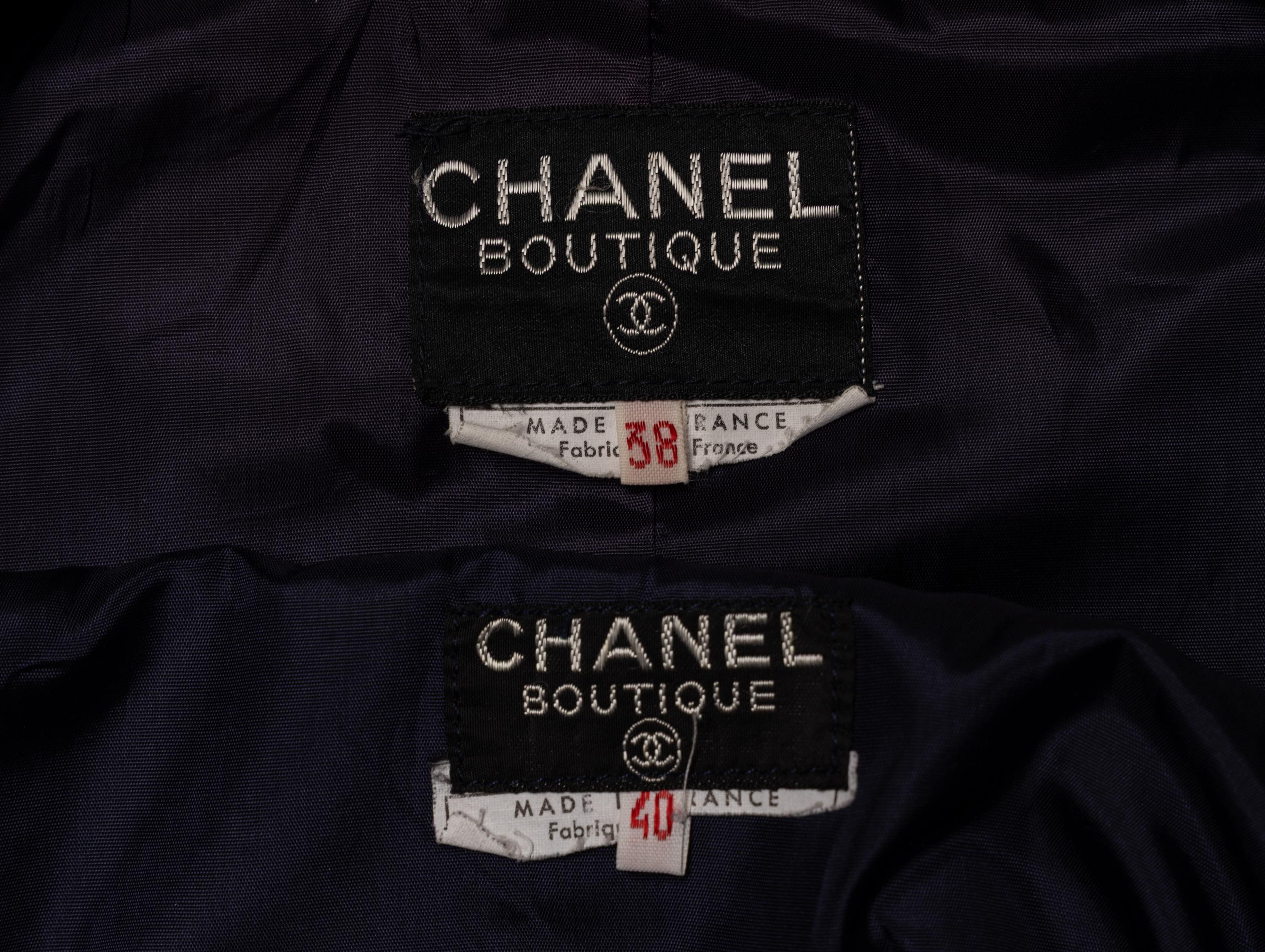 Chanel, Leather Skirt Suit