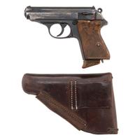 ** Rare Pre-WWII RZM Marked Walther PPK Pistol in Holster