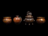 Four Japanese Bronze Articles
