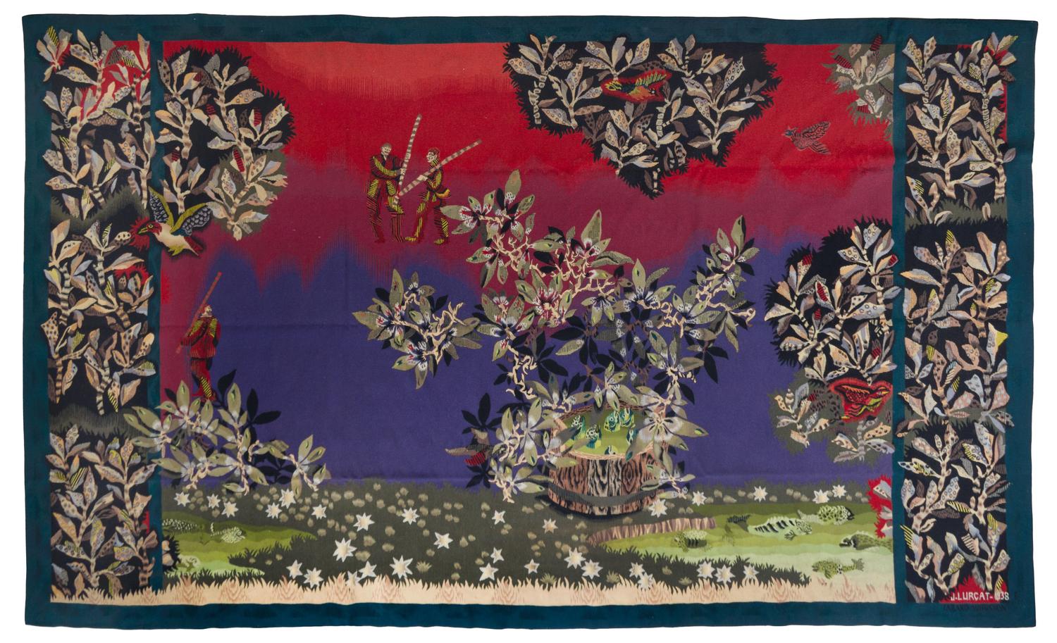 A French Wool Tapestry Height 95 x width 148 3/4 inches. — JEAN LURCAT (1892-1966)