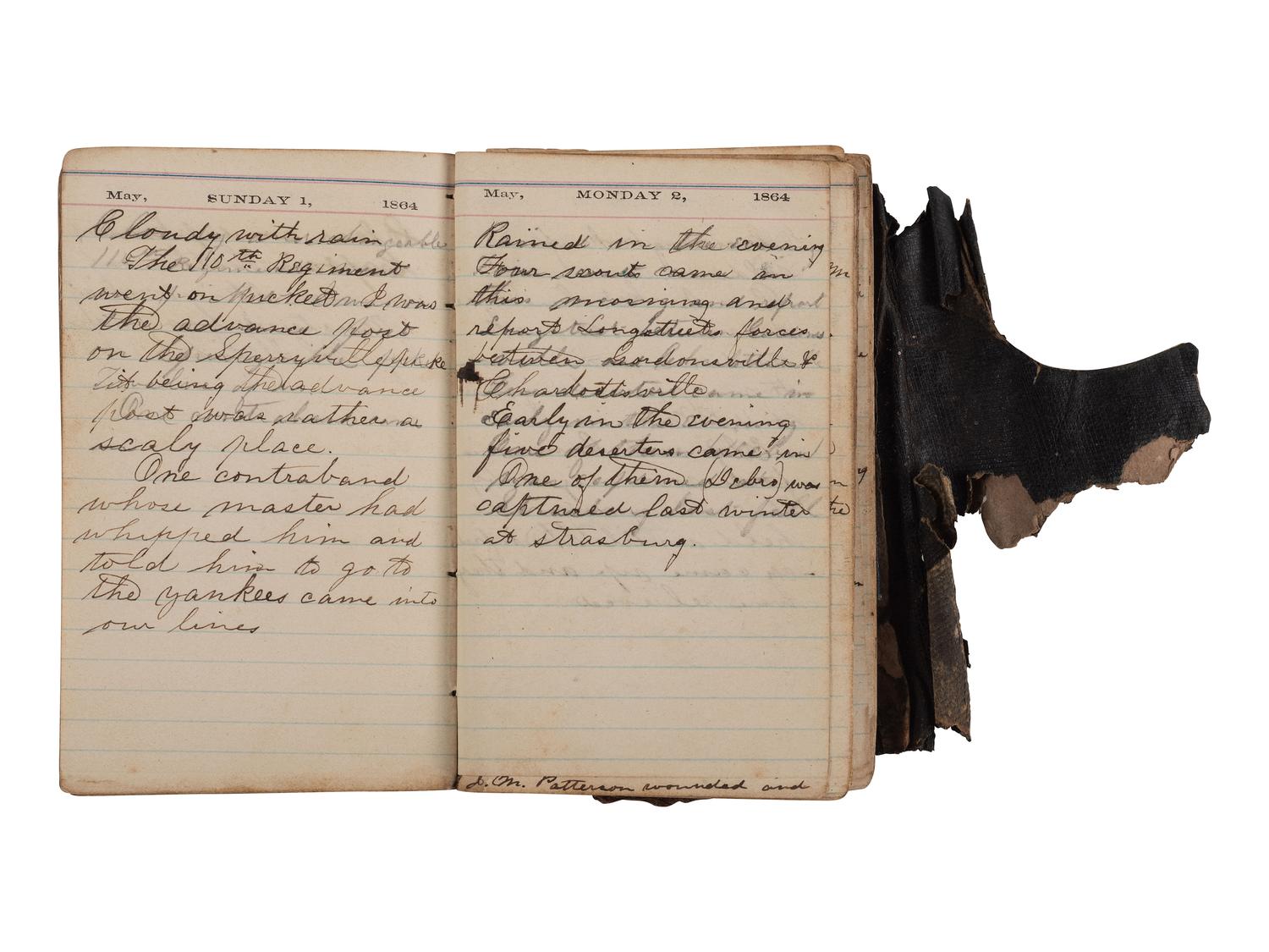 [CIVIL WAR]. War-date diaries, photography, and other ephemera associated with Sergeant Joseph H. Grant, Co. A, 110th Ohio Volunteer Infantry.