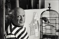 René Burri (1913-2014) Pablo Picasso, Villa "La Californie", 1957; and volume, Koetzle, "René Burri Photographs," 2004
