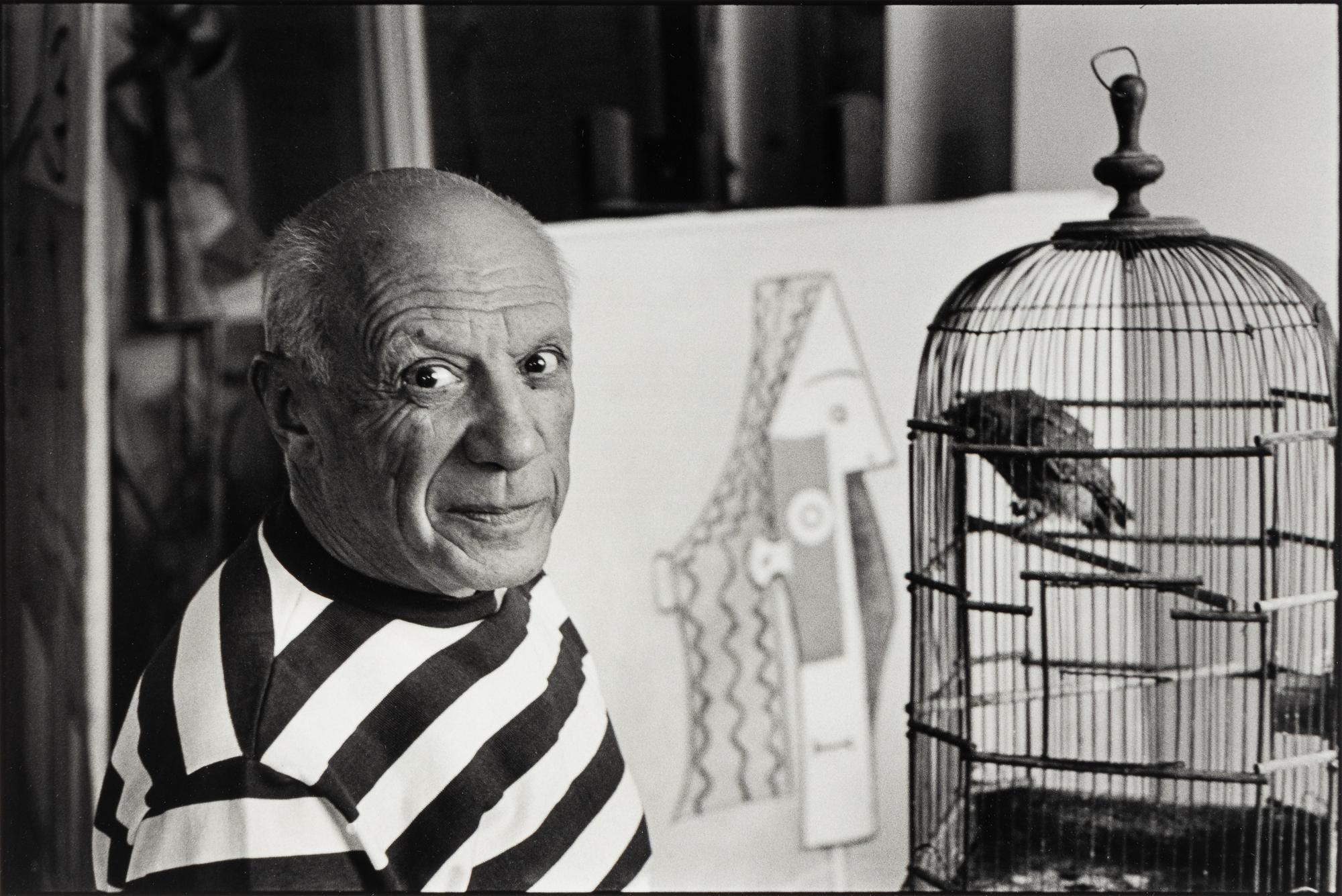 René Burri (1913-2014) Pablo Picasso, Villa "La Californie", 1957; and volume, Koetzle, "René Burri Photographs," 2004