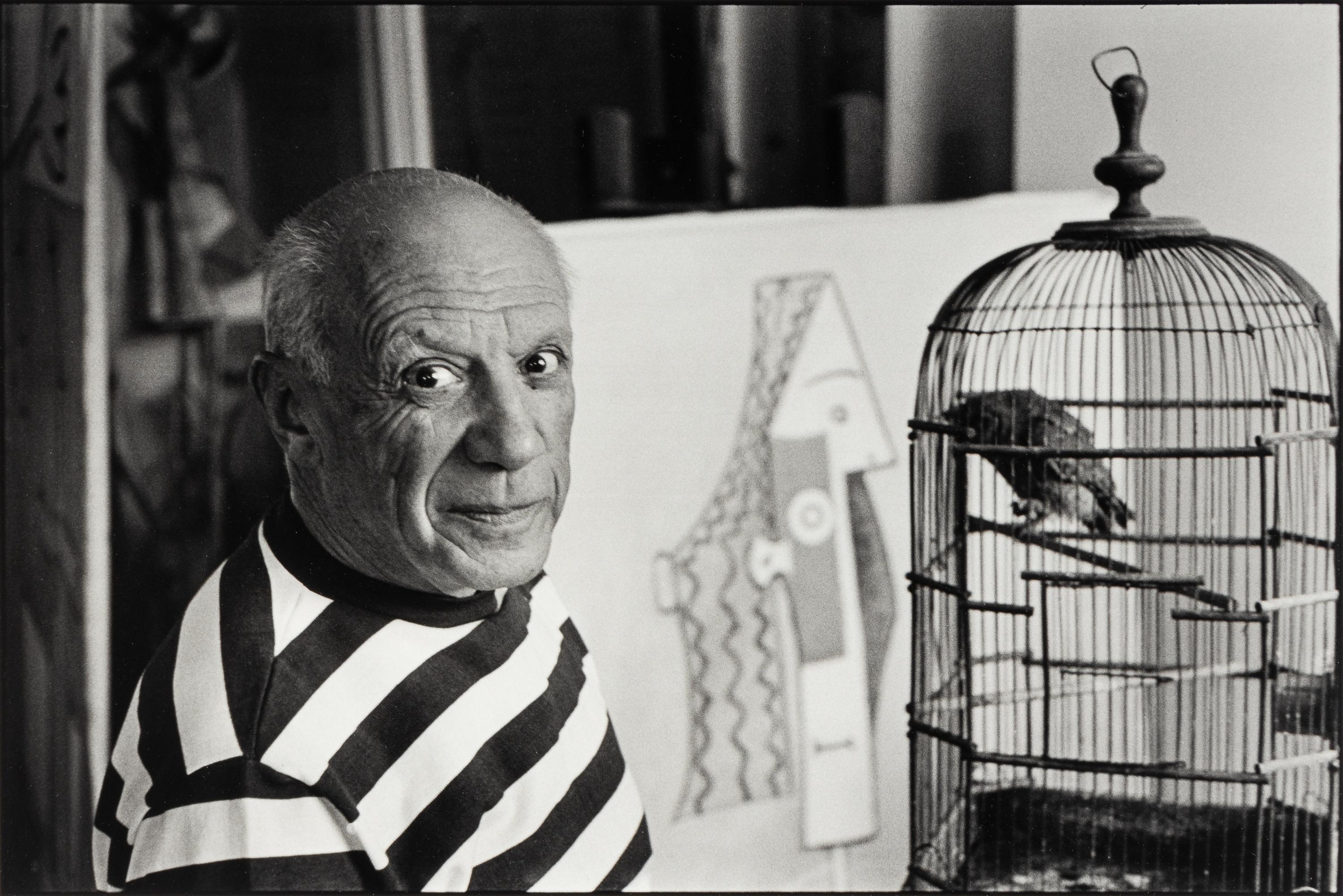 René Burri (1913-2014) Pablo Picasso, Villa "La Californie", 1957; and volume, Koetzle, "René Burri Photographs," 2004