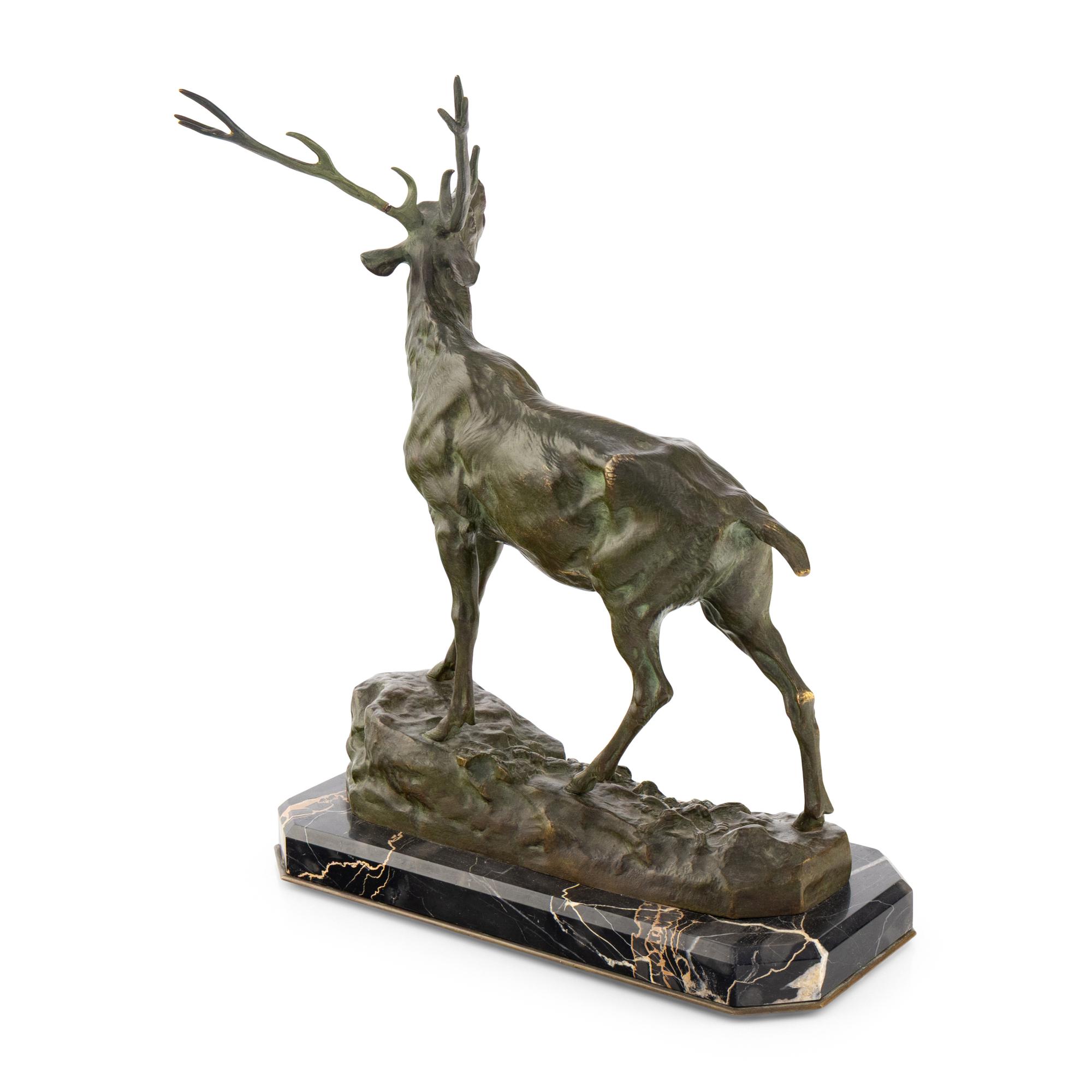 Charles Valton (French, 1851-1918) — Stag