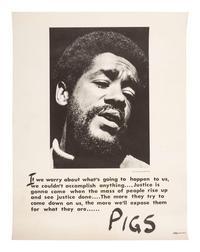 [AFRICAN AMERICANA - BLACK PANTHER PARTY]. A group of 2 posters featuring Bobby Seale and Ruchell Magee. Ca early 1970s.