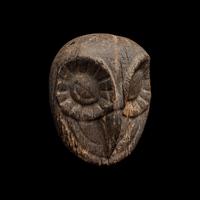 An Early Mochica Algarroba Wood Owl's Head