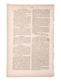 [HARRISON, William Henry (1773-1841)]. A group of 5 items, highlighted by 4 silk campaign and memorial ribbons.