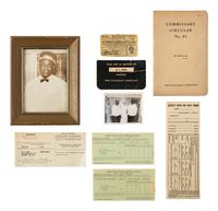 [OCCUPATIONAL]. Pullman Porter collection identified to Willie Leonard Sims (1910-1969), incl. uniform cap, ID card, documents, and photographs.