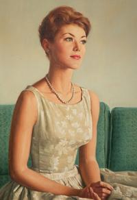 Portraits of Larry Liebowitz and Dian Roland , 1961