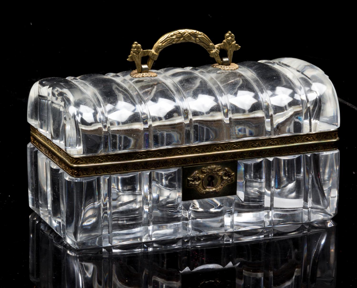 A French Gilt Metal Mounted Table Casket Width 7 1/4 inches. — 19TH/20TH CENTURY