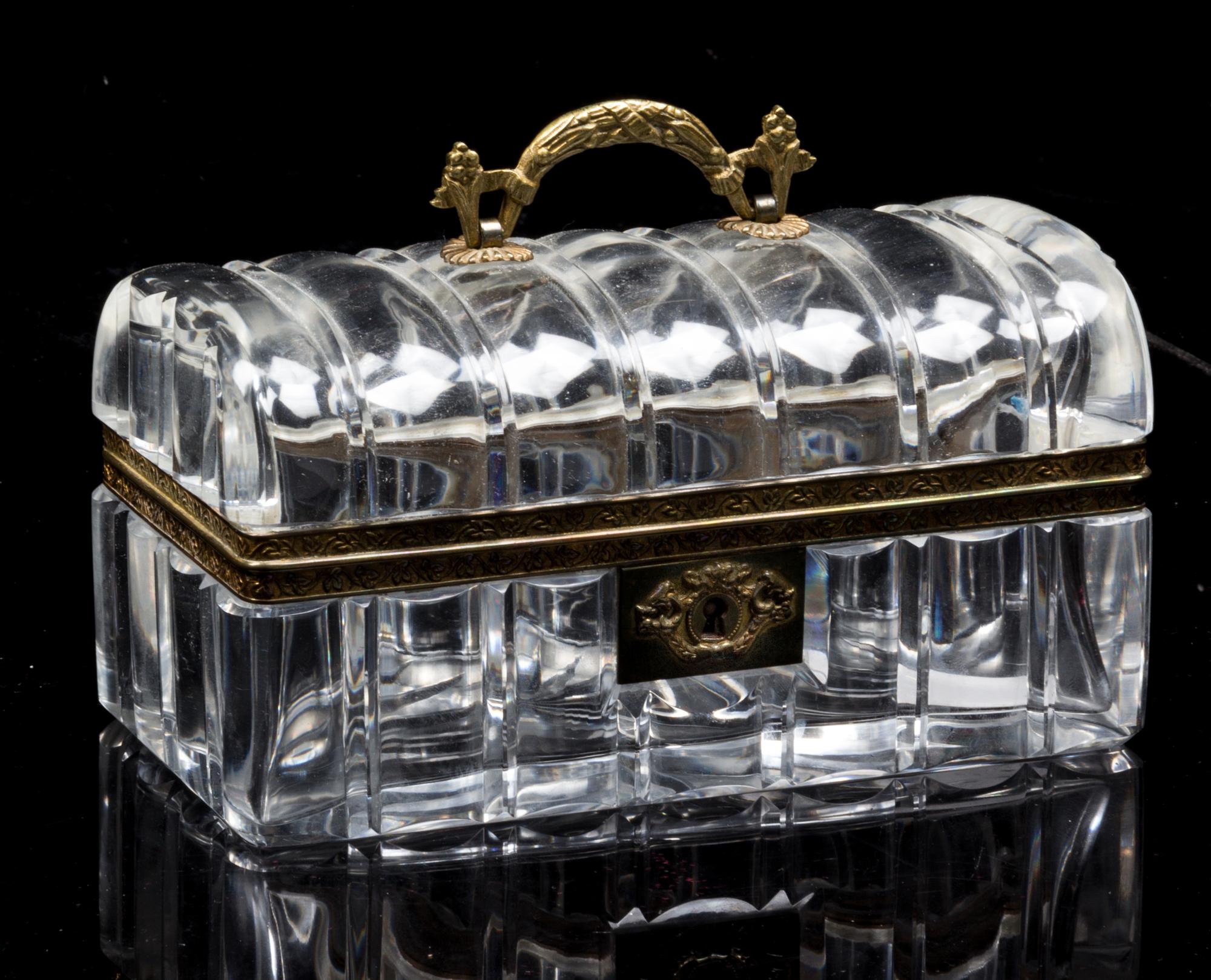 A French Gilt Metal Mounted Table Casket Width 7 1/4 inches. — 19TH/20TH CENTURY