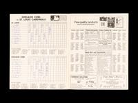 A Group of 12 1960s-70s Chicago Cubs Wrigley Field Signed Autograph Scorecards (Including Ernie Banks, Billy Williams, Fergie Jenkins and Ron Santo)
