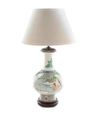 A Chinese Export Porcelain Table Lamp