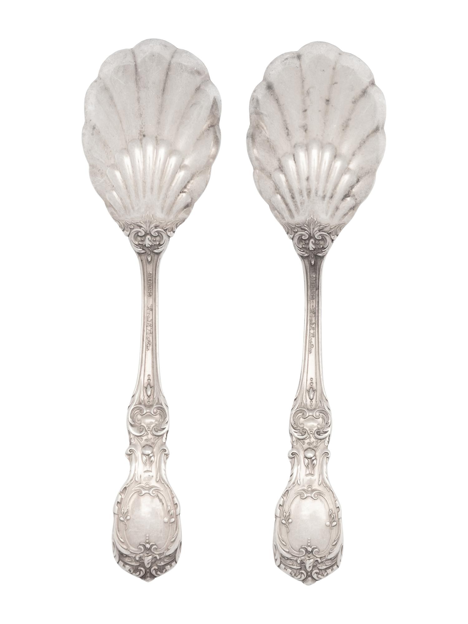 A Pair of Reed & Barton Francis I Silver Sugar Spoons