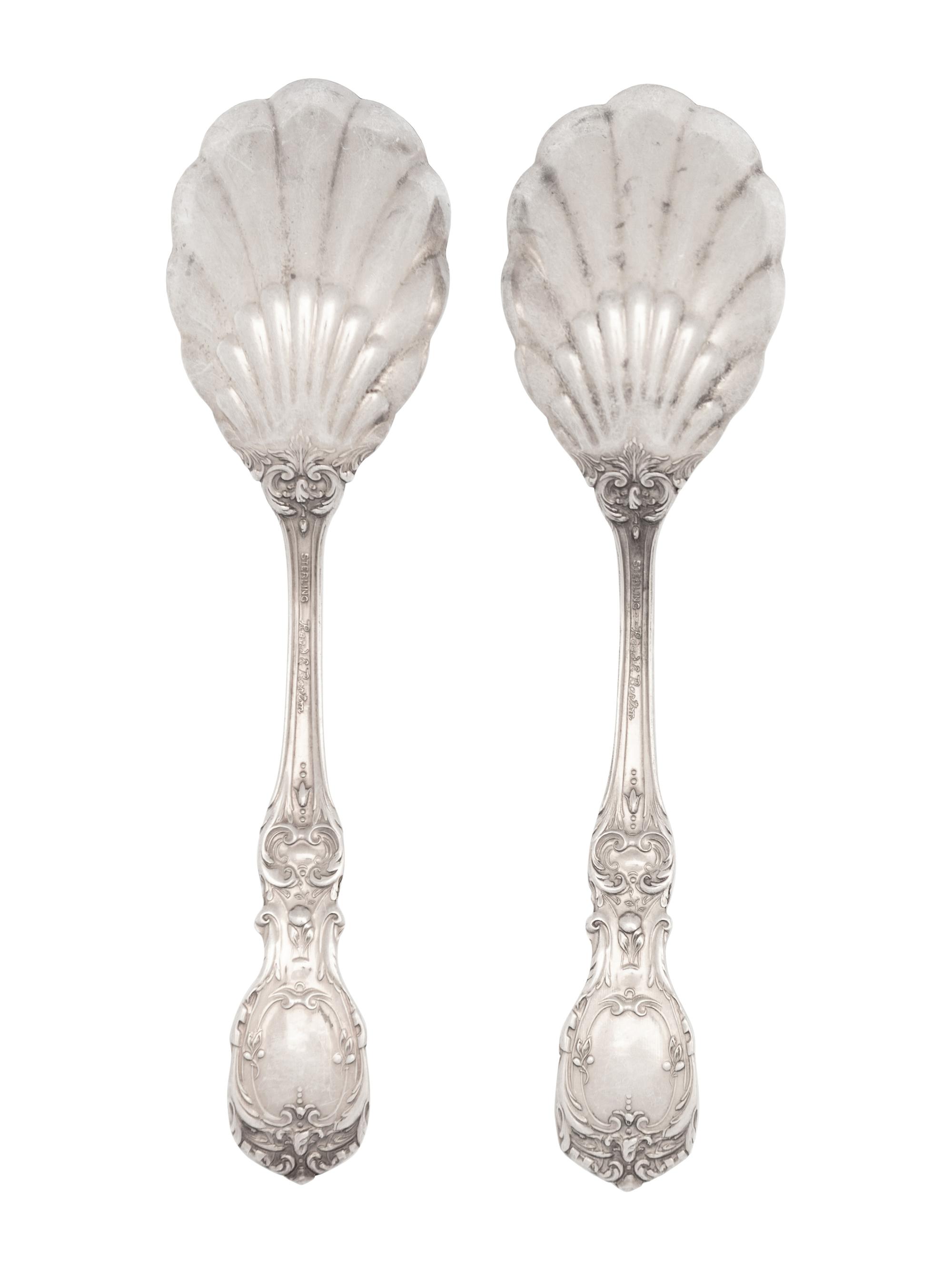 A Pair of Reed & Barton Francis I Silver Sugar Spoons