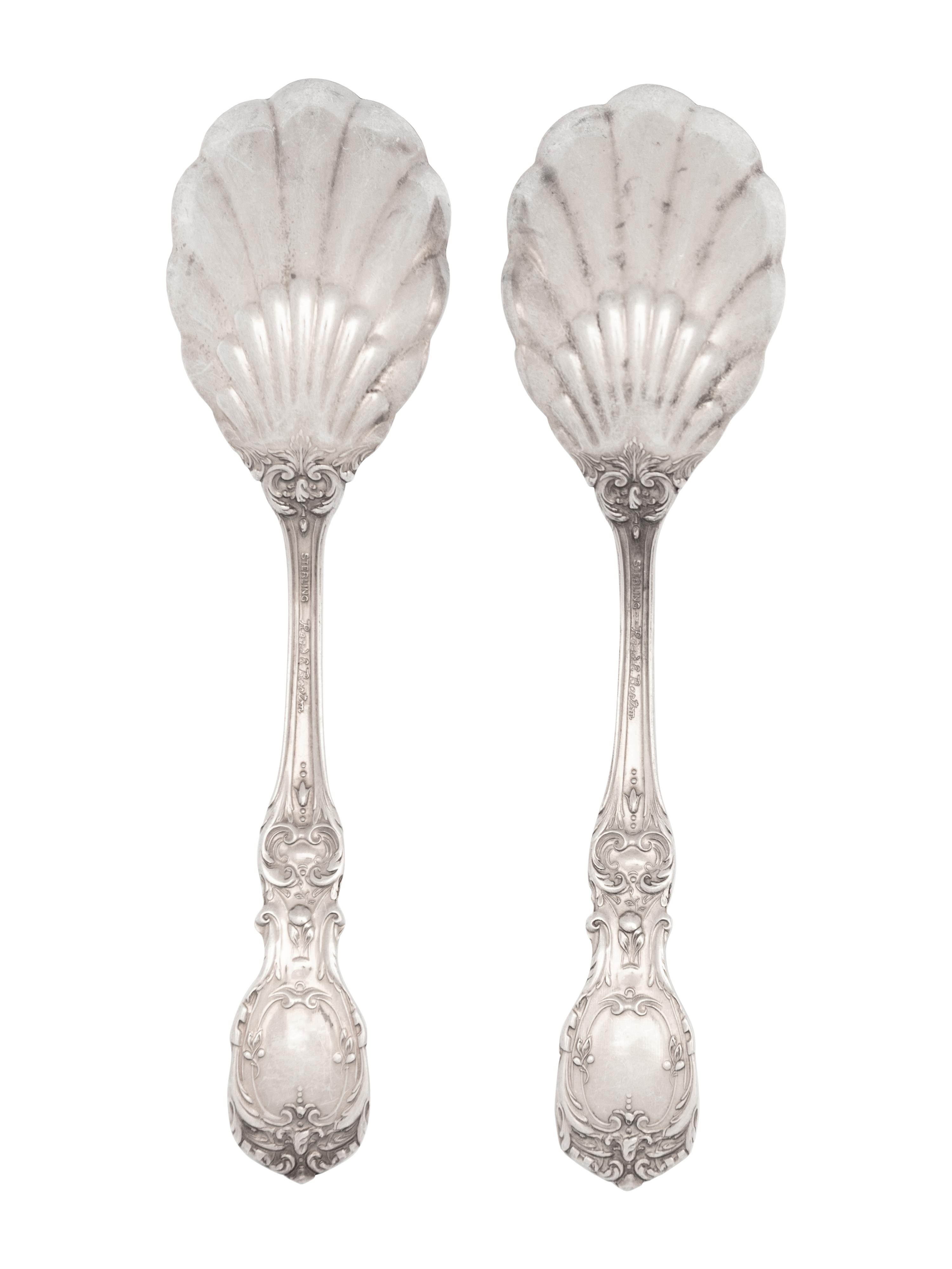 A Pair of Reed & Barton Francis I Silver Sugar Spoons