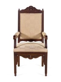 A Syrian Walnut Armchair