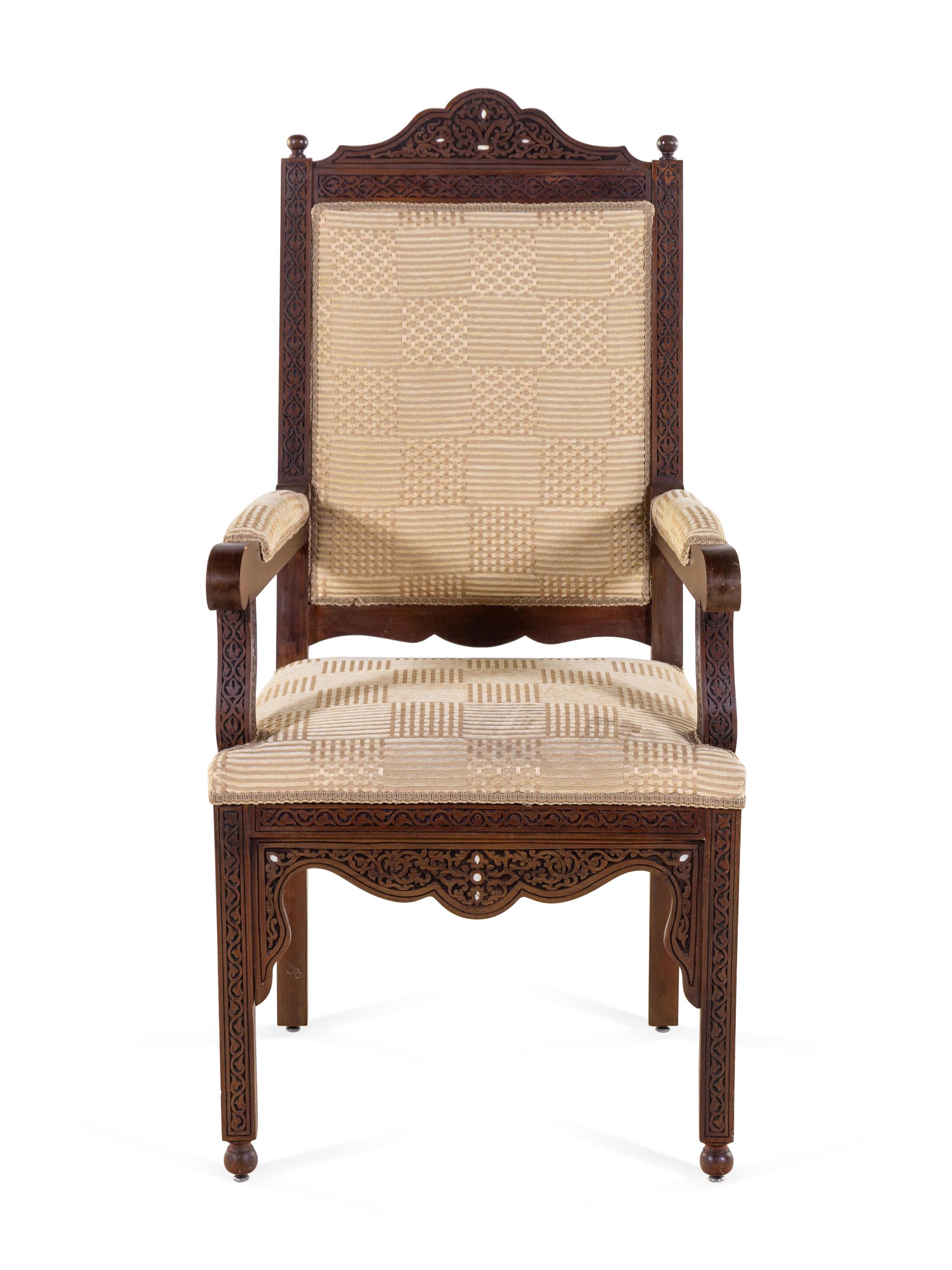 A Syrian Walnut Armchair