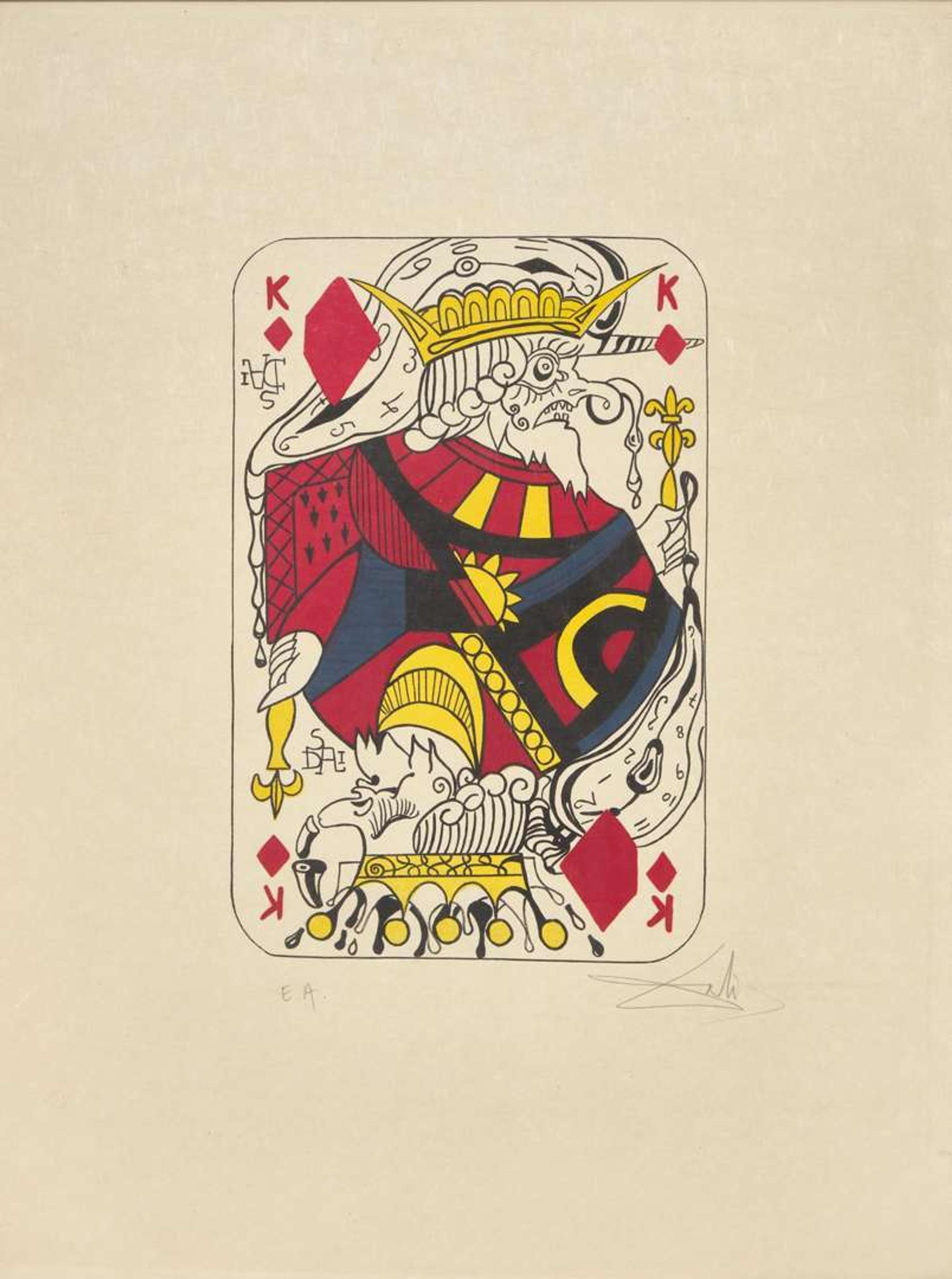 Salvador Dalí (Spanish, 1904-1989), Playing Cards (King of Diamonds)