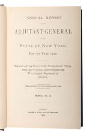 [CIVIL WAR - NEW YORK]. A group of 36 assorted volumes of the Adjutant General's report featuring Civil War-era rosters, comprising: