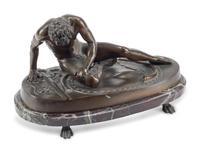 A Patinated Bronze Figure of The Dying Gaul