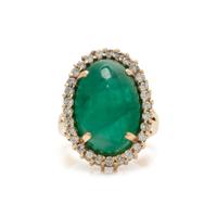 EMERALD AND DIAMOND RING