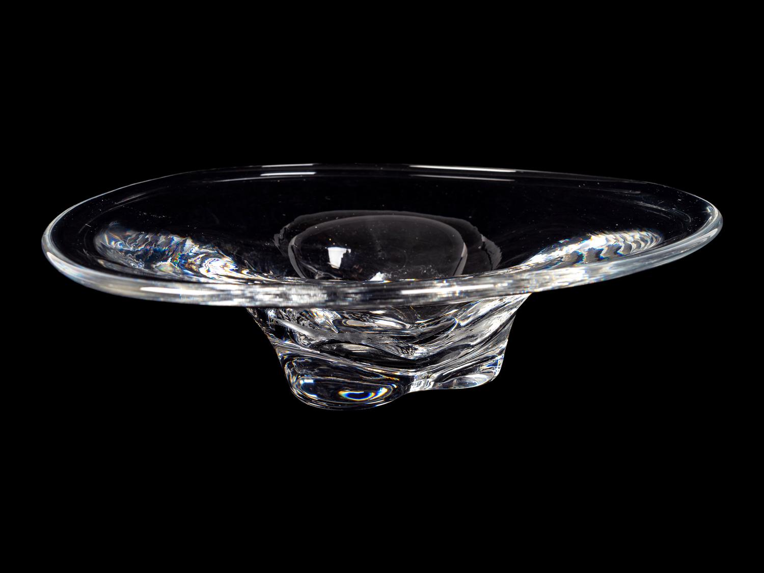 An Orrefors Glass Centerbowl